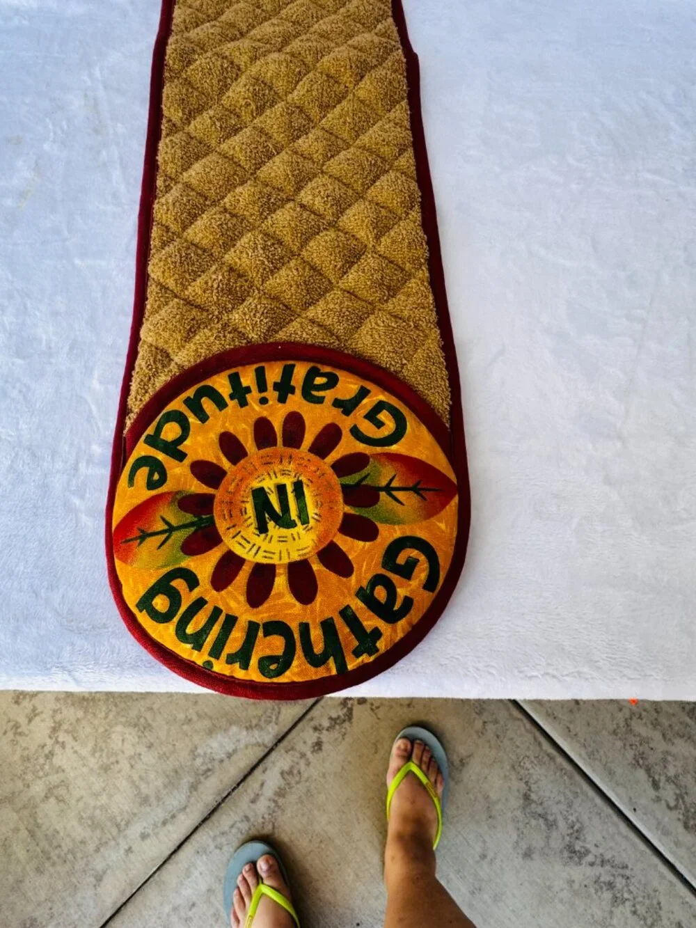 Debbie Mumm Gratitude Blessings Double Oven Potholder 35x8